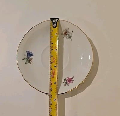 Schumann Bavaria Tea Demitasse Cup Saucer Flowers Gold Trim 71 - Thumbnail 9