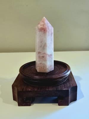 75g Pink Opal Obelisk Tower Crystal Specimen Collection Healing Stone 2.75" - Thumbnail 6