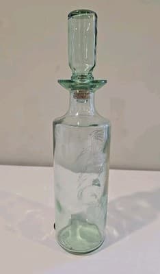 Vintage Old Fitzgerald Bald Eagle Decanter Bourbon Whisky Liqueur Glass Bottle - Thumbnail 4