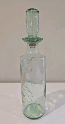 Vintage Old Fitzgerald Bald Eagle Decanter Bourbon Whisky Liqueur Glass Bottle - Thumbnail 2