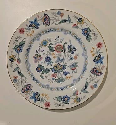 Andrea by Sadek Garden of India China Cake 10.5"Plate & Server Set Japan