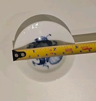 Royal Copenhagen Blue Flowers Braided Miniature Teacup Saucer Dish 3" (8167) - Thumbnail 3