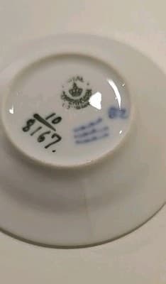Royal Copenhagen Blue Flowers Braided Miniature Teacup Saucer Dish 3" (8167) - Thumbnail 5