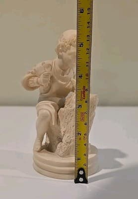Young Michelangelo 5.75” Sculptor with Chisel Resin Sculpture Statue Made Italy - Thumbnail 7