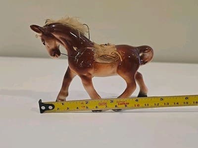 VTG Ceramic Horse Pony On Chain Japan Circus Rodeo Figurines - Thumbnail 8