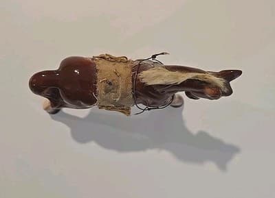 VTG Ceramic Horse Pony On Chain Japan Circus Rodeo Figurines - Thumbnail 6