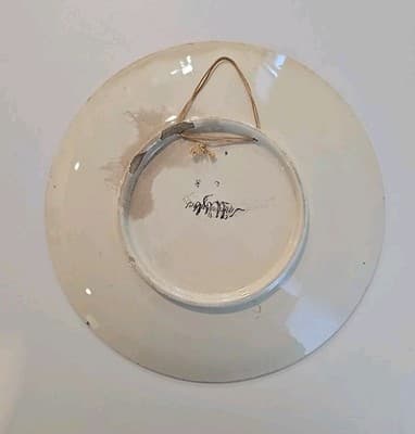 Antique French Faience Sarreguemines Plate w/ Music Notes - Richard Wagner - Thumbnail 9