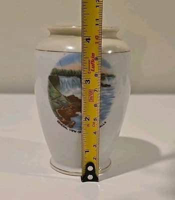 Vintage Niagara Falls Canada 4" Bud Vase Jar Urn Vase Souvenir - Thumbnail 4