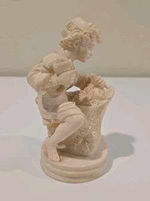 Young Michelangelo 5.75” Sculptor with Chisel Resin Sculpture Statue Made Italy - Thumbnail 4