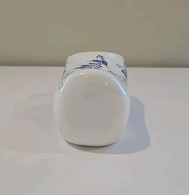 Vintage Dutch Shoe Clog Planter Delft Blue Flower Floral - Thumbnail 6