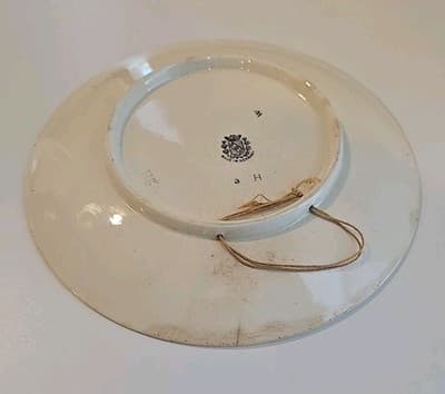 Antique French Faience Sarreguemines Plate w/ Music Notes - Richard Wagner 2H - Thumbnail 8