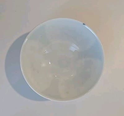 Chinese Japanese Rice Bowl 22k Gold Bands Highlights Cobalt Blue White - Thumbnail 3
