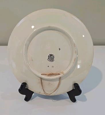 Antique French Faience Sarreguemines Plate w/ Music Notes - Richard Wagner 2H - Thumbnail 2
