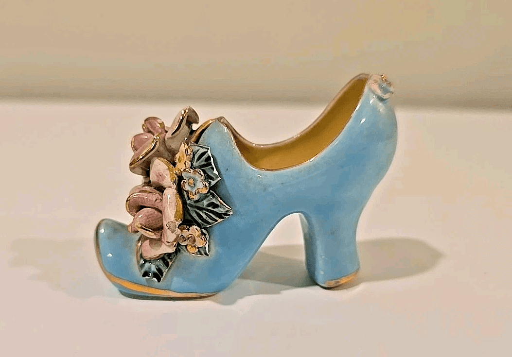 MK Japan Mini Porcelain Women’s High Heel Shoe *Hand Painted 3-1/2” *Excellent + - Thumbnail 2