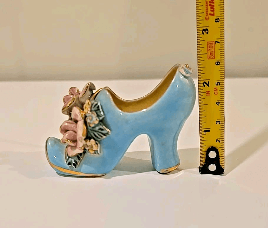 MK Japan Mini Porcelain Women’s High Heel Shoe *Hand Painted 3-1/2” *Excellent + - Thumbnail 3
