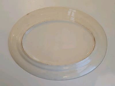 Antique King Quality Fine Dinnerware 22Kt Gold Leaf Plate Tray 13 1/2" - Thumbnail 5