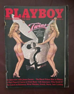 Playboy Magazine March 1981 Twin Sisters Feature James Garner Interview