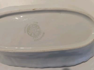 Registered Celebrate Lusterware Chelsea Bird Relish/Butter Dish Made in Germany - Thumbnail 5