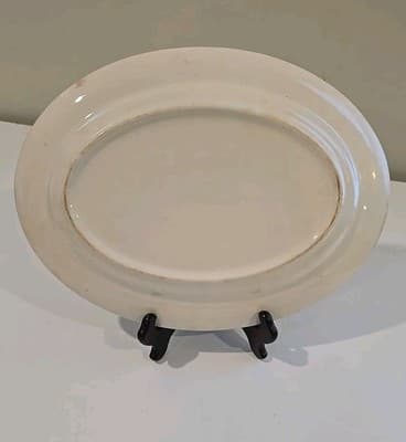 Antique King Quality Fine Dinnerware 22Kt Gold Leaf Plate Tray 13 1/2" - Thumbnail 2