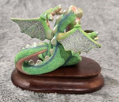 LUCKY Mood Dragon Franklin Mint Swarovski Crystal Tesori 002 Numbered Figurine - Thumbnail 6