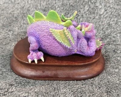 Mood Dragons "Snoozy, Comfy & Cozy" Resin Figures - 1998 - Retired - Thumbnail 3