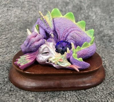 Mood Dragons "Snoozy, Comfy & Cozy" Resin Figures - 1998 - Retired - Thumbnail 6