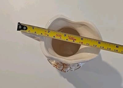 Vintage Porcelain Minature Cream Pitcher Grapes Glazed - Thumbnail 8
