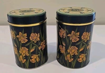 RARE Vintage Irma Girl Danish Cookie Tin Canister Set of 2 - Thumbnail 3