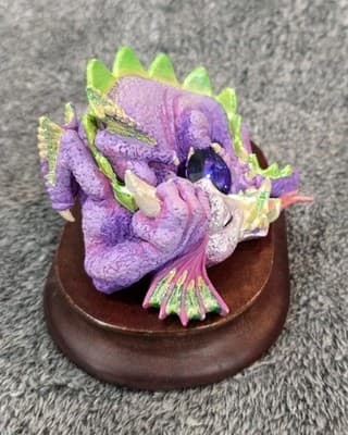 Mood Dragons "Snoozy, Comfy & Cozy" Resin Figures - 1998 - Retired - Thumbnail 4