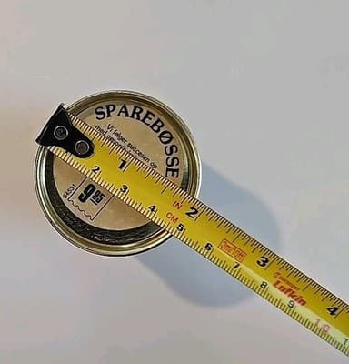RARE Vintage Irma Girl Danish Sparebøsser Coin Bank Tin Canister - Thumbnail 8
