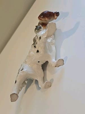 VTG English Hunting Springer Cocker Spaniel Dog Figurine Duck Porcelain Ceramic - Thumbnail 7