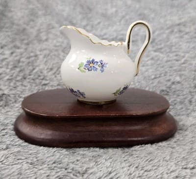 Grosvenor Bone China Jackson-Goslin England Mini Open Cream & Sugar Floral VTG - Thumbnail 7