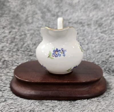 Grosvenor Bone China Jackson-Goslin England Mini Open Cream & Sugar Floral VTG - Thumbnail 8