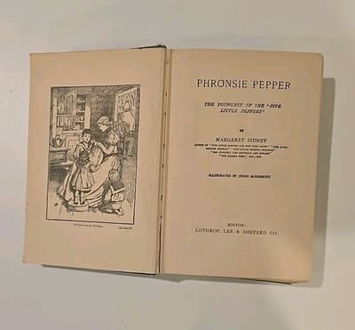 Phronsie Pepper Margaret Sidney 1897 Hardcover Lothrop Book - Thumbnail 10