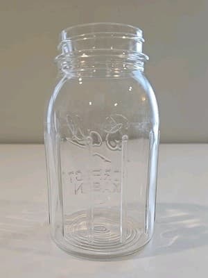 Vintage Ball Perfect Mason Jar Quart Vertical Lines #8 - Thumbnail 5