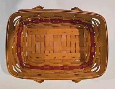 Longaberger 1996 Christmas Holiday Cheer Basket Fabric Liner & Protector - Thumbnail 8