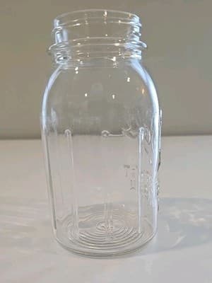 Vintage Ball Perfect Mason Jar Quart Vertical Lines #8 - Thumbnail 6