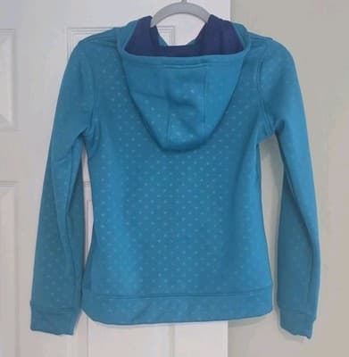 Under Armour Girl's Blue Full Zip Sweatshirt Hoodie size Youth Large - Thumbnail 4
