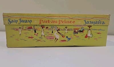 1940s Handmade Gustave Samba Red Velvet Shoe Slip On Oringal Box Sz 4-5.5 - Thumbnail 8