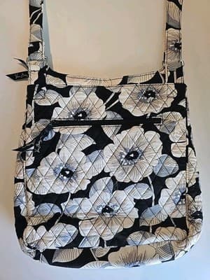 Vera Bradley Hipster Camelia Crossbody Quilted Floral Handbag Purse Bag Retired - Thumbnail 7
