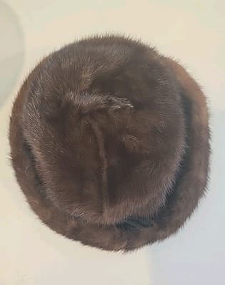 Vintage Flemington Fur Co Hat Dark Mink w/ Peck & Peck Box - Thumbnail 8