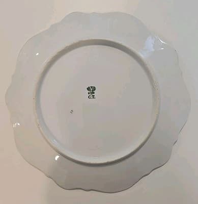 Antique 1890-1910 Carl Tielsch Altwasser Embossed Poppy Flower Plate Germany - Thumbnail 6
