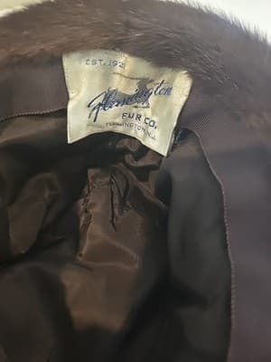 Vintage Flemington Fur Co Hat Dark Mink w/ Peck & Peck Box - Thumbnail 10