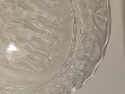 Imperial Ten Pipers Piping Frosted Glass Plate 12 Days Of Christmas 1979 - Thumbnail 4
