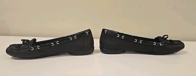Enzo Angiolini Shoes Womens 7.5 Bartolo Loafer Flats Black Leather Casual Tassel - Thumbnail 4