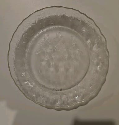 Imperial Ten Pipers Piping Frosted Glass Plate 12 Days Of Christmas 1979 - Thumbnail 2