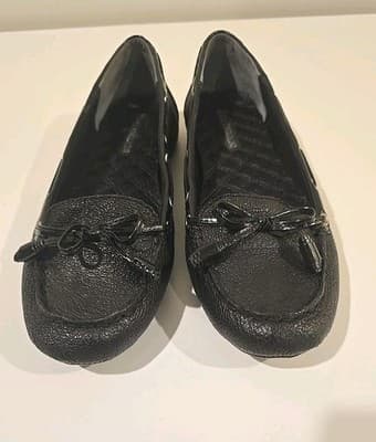 Enzo Angiolini Shoes Womens 7.5 Bartolo Loafer Flats Black Leather Casual Tassel - Thumbnail 7