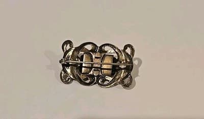 Antique Art Nouveau Dainty Glass Brooch (A1106) - Thumbnail 3