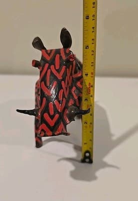 Handmade African Metal Warthog Boar Pig Razorback Made In Zimbabwe - Thumbnail 6