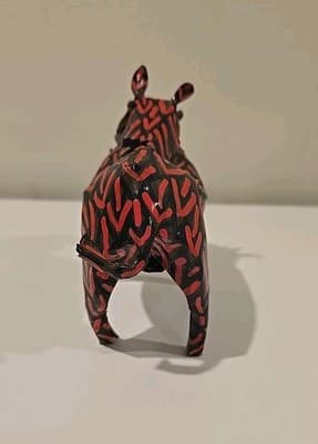 Handmade African Metal Warthog Boar Pig Razorback Made In Zimbabwe - Thumbnail 3